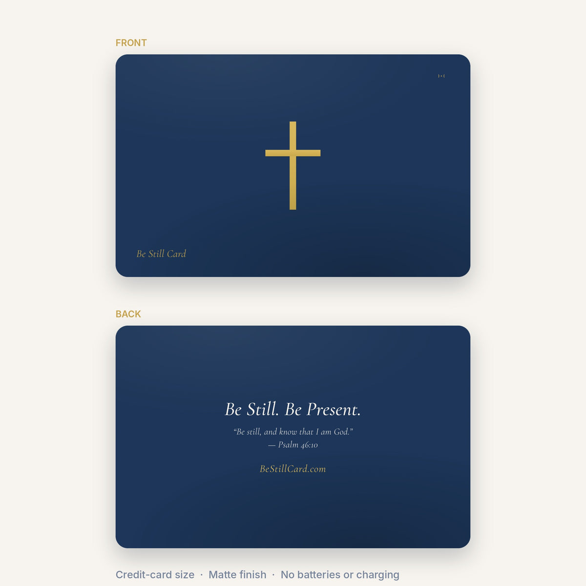 Be Still Card
