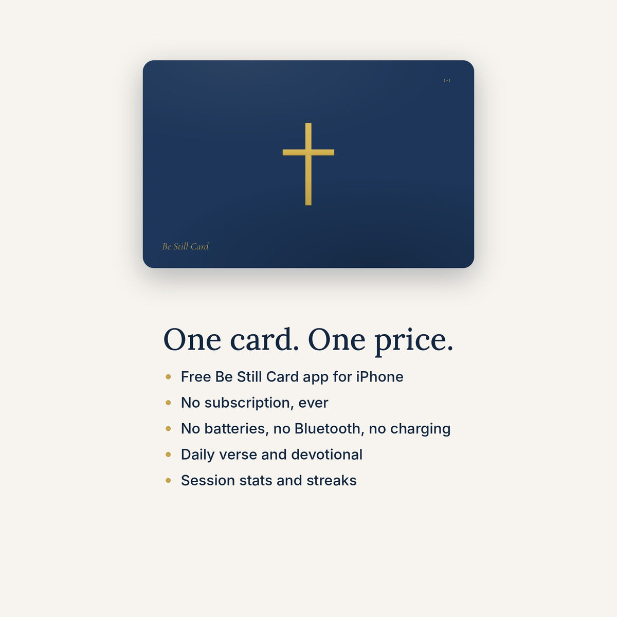 Be Still Card